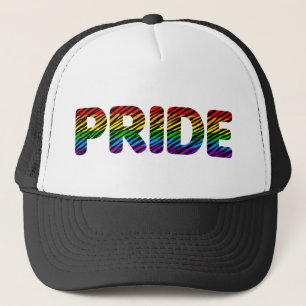 Corey Tiger 80er Retro-Stolz Regenbogen Truckerkappe