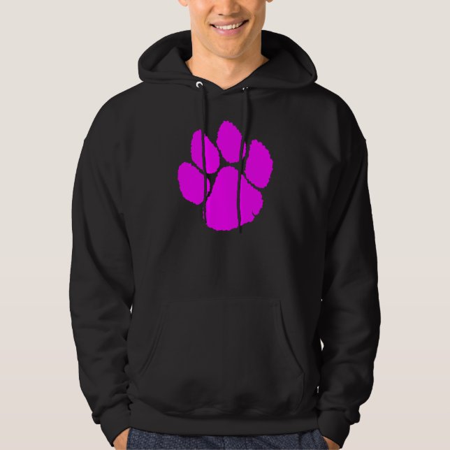 COREY TIGER "80er RETRO TIGER CLAW PINK Hoodie (Vorderseite)