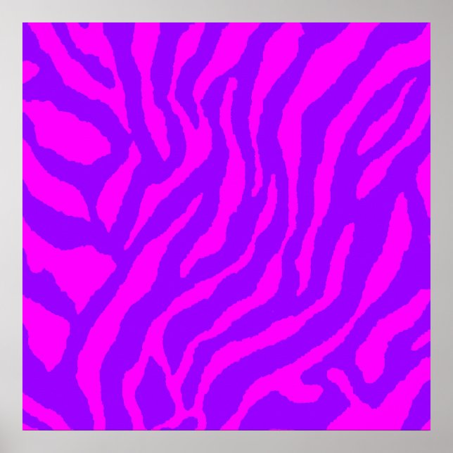 Corey Tiger 80er Retro Tiger Muster Poster (Vorne)