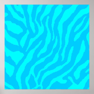 Corey Tiger 80er Retro Tiger Muster Poster