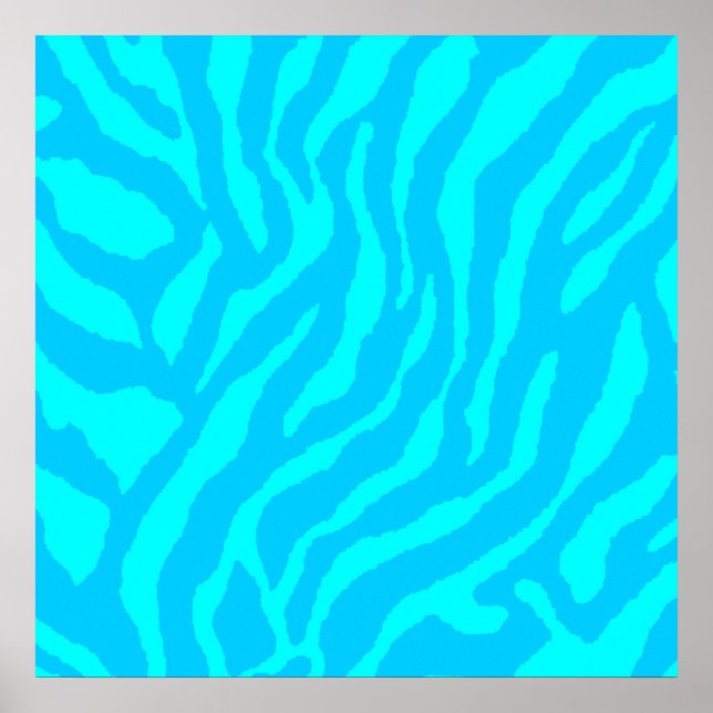 Corey Tiger 80er Retro Tiger Muster Poster (Vorne)