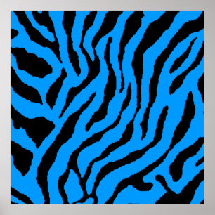 Corey Tiger 80er Retro-Tiger-Muster Poster
