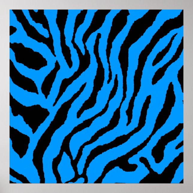 Corey Tiger 80er Retro Tiger Muster Poster (Vorne)