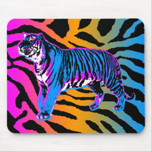 Corey Tiger 80er Retro Tiger & Streifen Mauspad