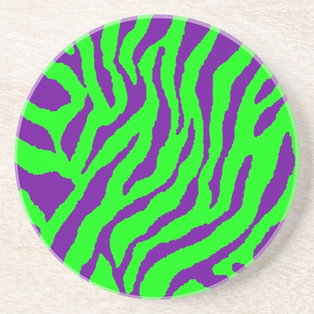 Corey Tiger 80er Retro Tiger Streifen Untersetzer (Vorne)