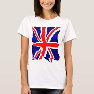 Corey Tiger 80er Retro UK britische Flagge T-Shirt