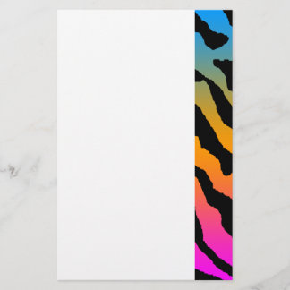 Corey Tiger 80er Retro Vintag Multi Tiger Streifen Briefpapier
