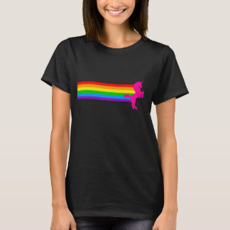 Corey Tiger 80er Retro Vintag Rainbow Unicorn T-Shirt