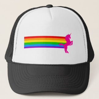 Corey Tiger 80er Retro Vintag Rainbow Unicorn Truckerkappe