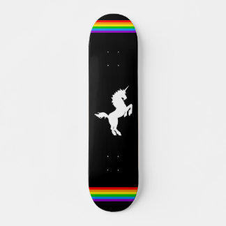 COREY TIGER 80er RETRO VINTAG UNICORN RAINBOW BLAK Skateboard