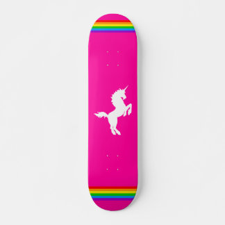 COREY TIGER 80er RETRO VINTAG UNICORN RAINBOW PINK Skateboard