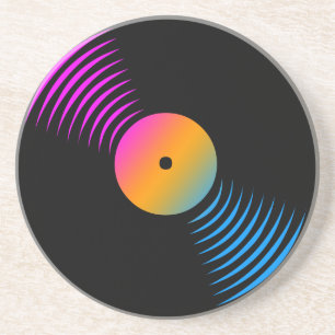 Corey Tiger 80er Retro Vintag Vinyl Record Unterse Getränkeuntersetzer