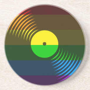 Corey Tiger 80er Retro Vintage Vinyl Schallplatten Untersetzer