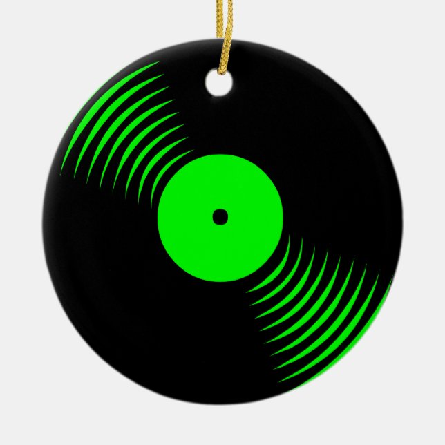 Corey Tiger 80er Retro Vinyl Record Ornament (Vorne)