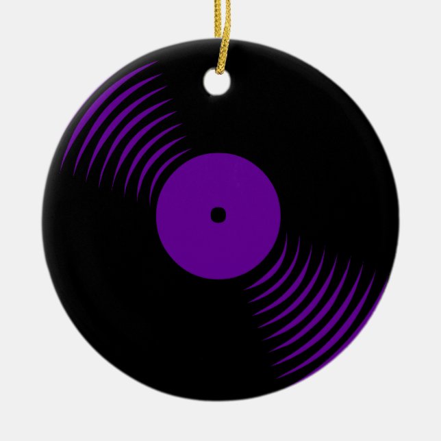 Corey Tiger 80er Retro Vinyl Record Ornament (Vorne)