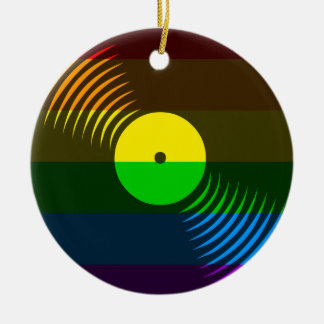 Corey Tiger 80er Retro Vinyl Record Ornament
