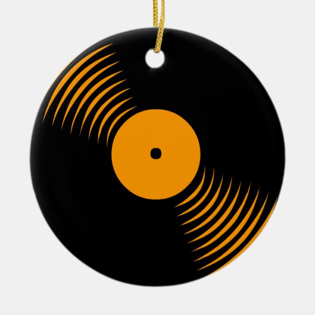 Corey Tiger 80er Retro Vinyl Record Ornament (Vorne)