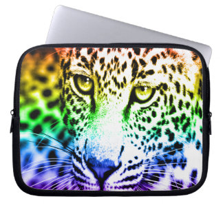 Corey Tiger 80er Snow Leopard (Regenbogen) Laptopschutzhülle