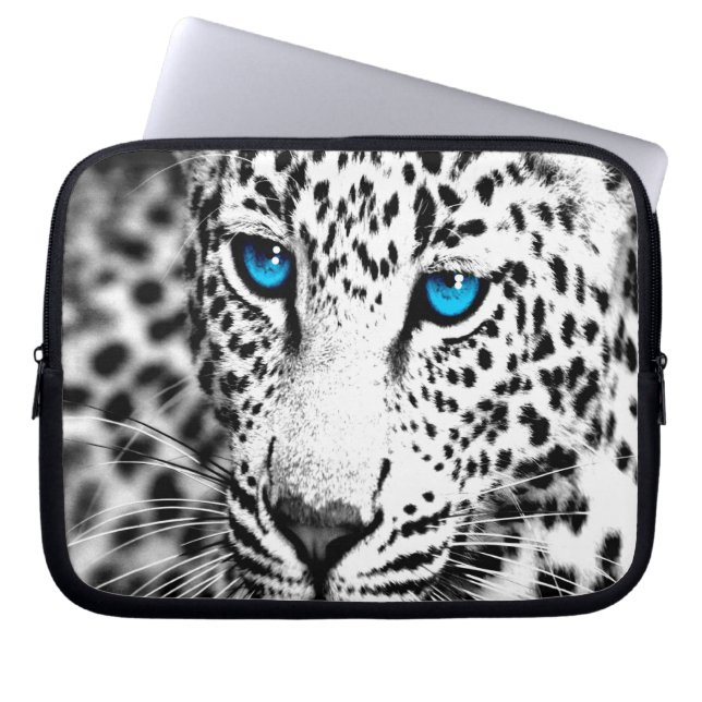 Corey Tiger 80er Snow Leopard (Weiß) Laptopschutzhülle (Vorderseite)