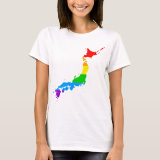 Corey Tiger 80er Style Japan Rainbow T-Shirt
