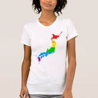 Corey Tiger 80er Style Japan Rainbow T-Shirt