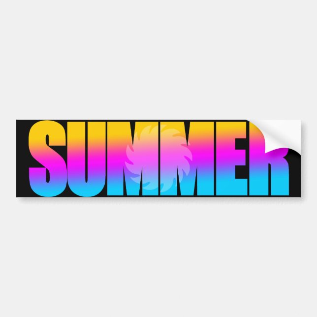 Corey Tiger 80er Summer Sun Autoaufkleber (Vorne)