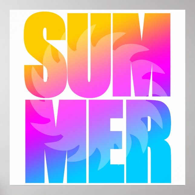 Corey Tiger 80er Summer Sun Poster (Vorne)