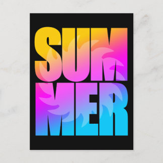 Corey Tiger 80er Summer Sun Postkarte