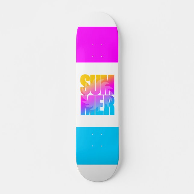 Corey Tiger 80er Summer Sun Skateboard (Vorne)