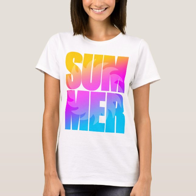 Corey Tiger 80er Summer Sun T-Shirt (Vorderseite)