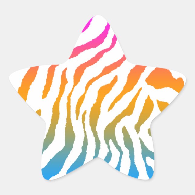 Corey Tiger 80er Tiger Streifen Stern-Aufkleber (Vorderseite)