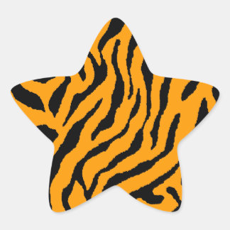 Corey Tiger 80er Tiger Streifen Stern-Aufkleber