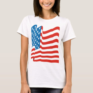Corey Tiger 80er Vintag amerikanische Flagge T-Shirt