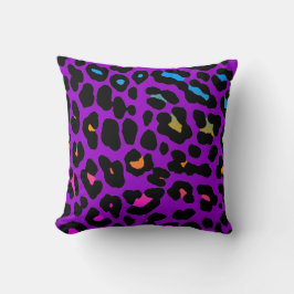 Corey Tiger 80er Vintag Neon Leopard Print Kissen