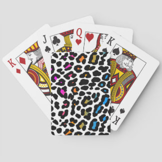 Corey Tiger 80er Vintag Neon Leopard Spielkarten