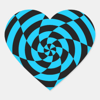 Corey Tiger 80er Vintag Op Art Herz-Aufkleber