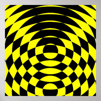 Corey Tiger 80er Vintag Op Art Poster