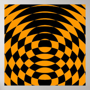 Corey Tiger 80er Vintag Op Art Poster