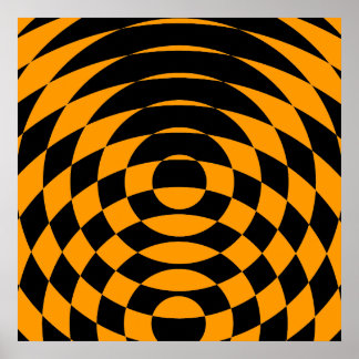 Corey Tiger 80er Vintag Op Art Poster