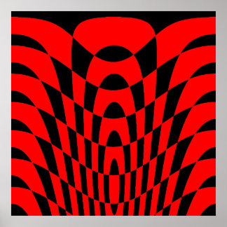 Corey Tiger 80er Vintag Op Art Poster