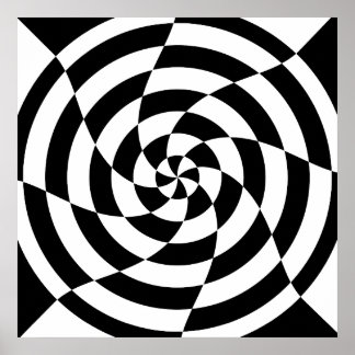 Corey Tiger 80er Vintag Op Art Poster