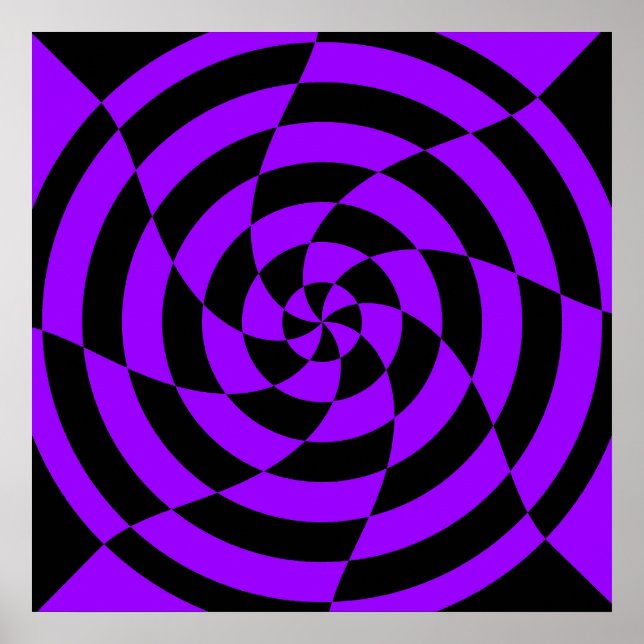 Corey Tiger 80er Vintag Op Art Poster (Vorne)