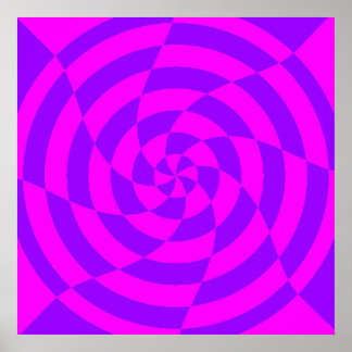 Corey Tiger 80er Vintag Op Art Poster