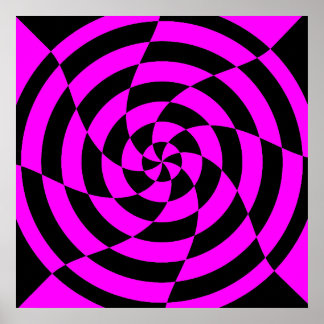 Corey Tiger 80er Vintag Op Art Poster