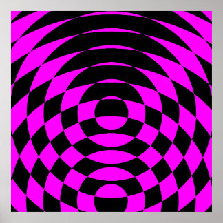 Corey Tiger 80er Vintag Op Art Poster