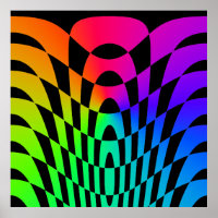 Corey Tiger 80er Vintag Op Art