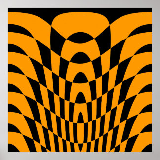 Corey Tiger 80er Vintag Op Art Poster