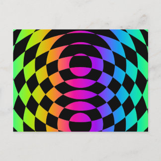Corey Tiger 80er Vintag Op Art Postkarte