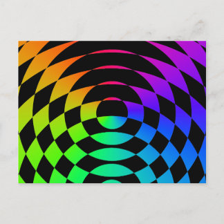 Corey Tiger 80er Vintag Op Art Postkarte