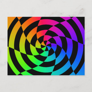 Corey Tiger 80er Vintag Op Art Postkarte